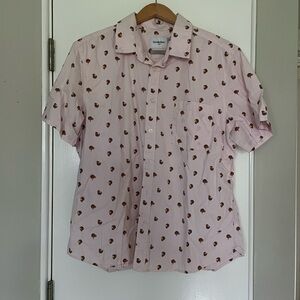 Short sleeve button up men’s Tiki shirt